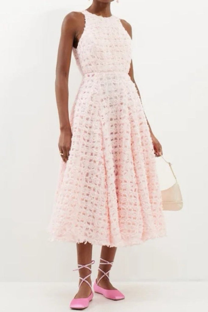 Rent RENT Aje Quintette Backless Midi Dress (RRP £700) – designer dress hire in UK sizes 8–16 from One Hit Wonders