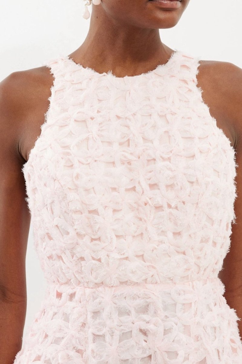 aje quintette backless midi dress Aje Quintette Backless Midi Dress Pink Size AU 10