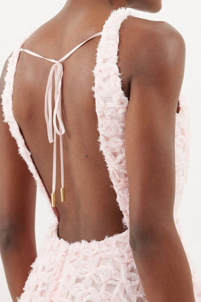 Rent RENT Aje Quintette Backless Midi Dress (RRP £700) – designer dress hire in UK sizes 8–16 from One Hit Wonders