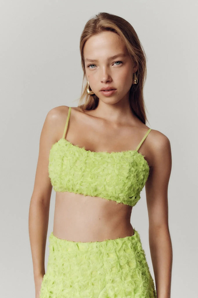 Rent RENT Aje Quintette Lattice Maxi Skirt and Bandeau Top (RRP £555) – designer dress hire in UK sizes 8–16 from One Hit Wonders