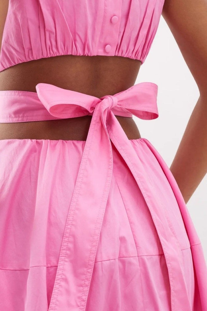 Rent RENT Aje Zorina Bubblegum Pink (RRP £380) – designer dress hire in UK sizes 8–16 from One Hit Wonders