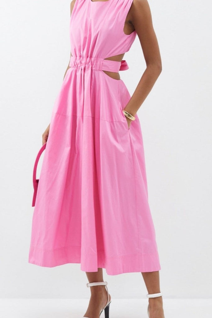 Rent RENT Aje Zorina Bubblegum Pink (RRP £380) – designer dress hire in UK sizes 8–16 from One Hit Wonders