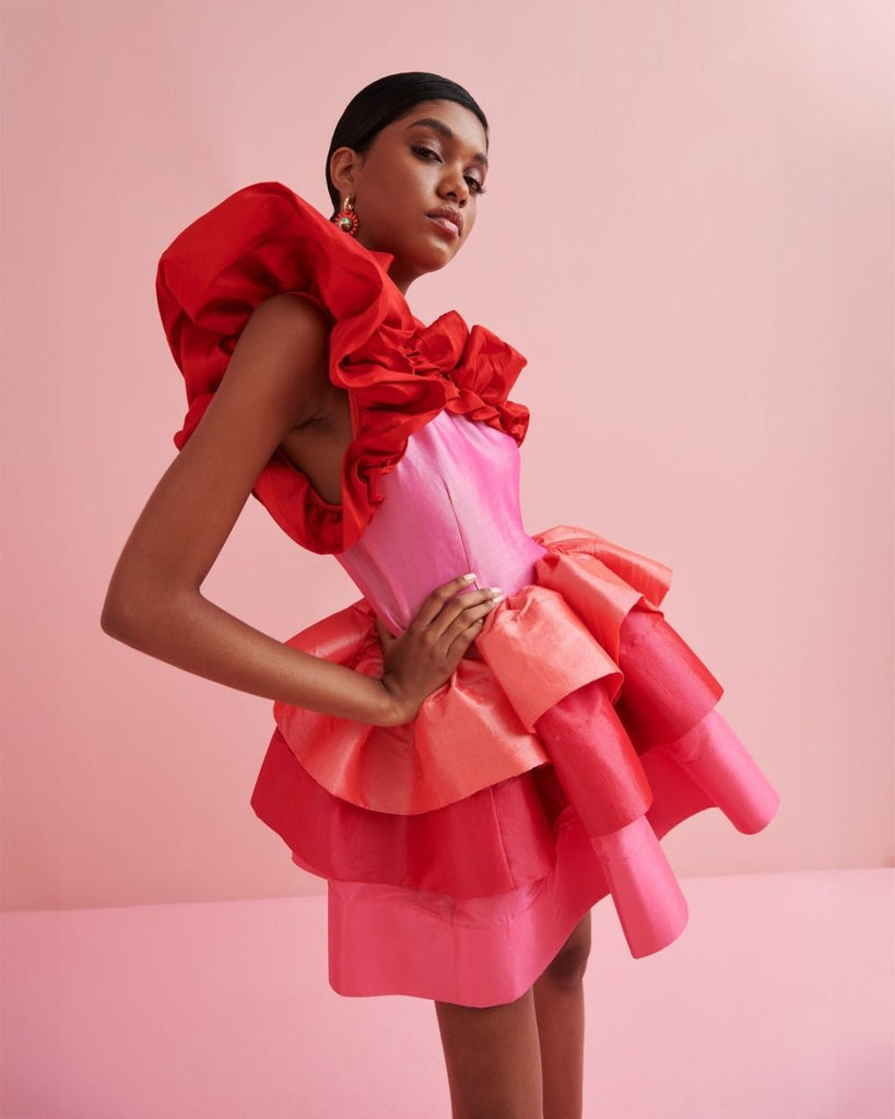 Rent RENT Celia B Baltic Pink Mini Dress (RRP £295) – designer dress hire in UK sizes 8–16 from One Hit Wonders