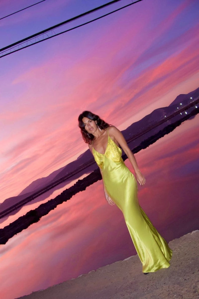 Rent RENT De La Vali Moody Maxi (RRP £520) – designer dress hire in UK sizes 8–16 from One Hit Wonders