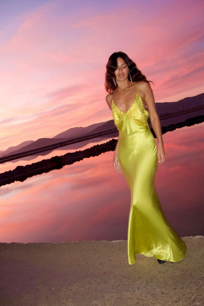 Rent RENT De La Vali Moody Maxi (RRP £520) – designer dress hire in UK sizes 8–16 from One Hit Wonders
