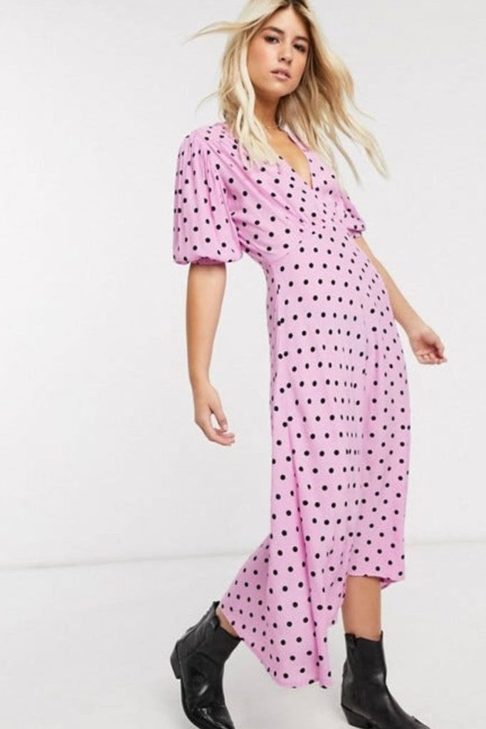 Rent RENT Faithfull The Brand Vittoria Dress (RRP £175) – designer dress hire in UK sizes 8–16 from One Hit Wonders