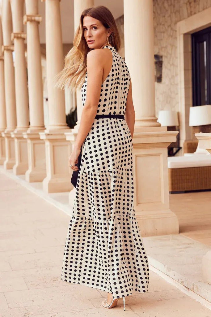 Rent RENT Friends Like These Halter Neck Tiered Maxi (RRP £52) – designer dress hire in UK sizes 8–16 from One Hit Wonders