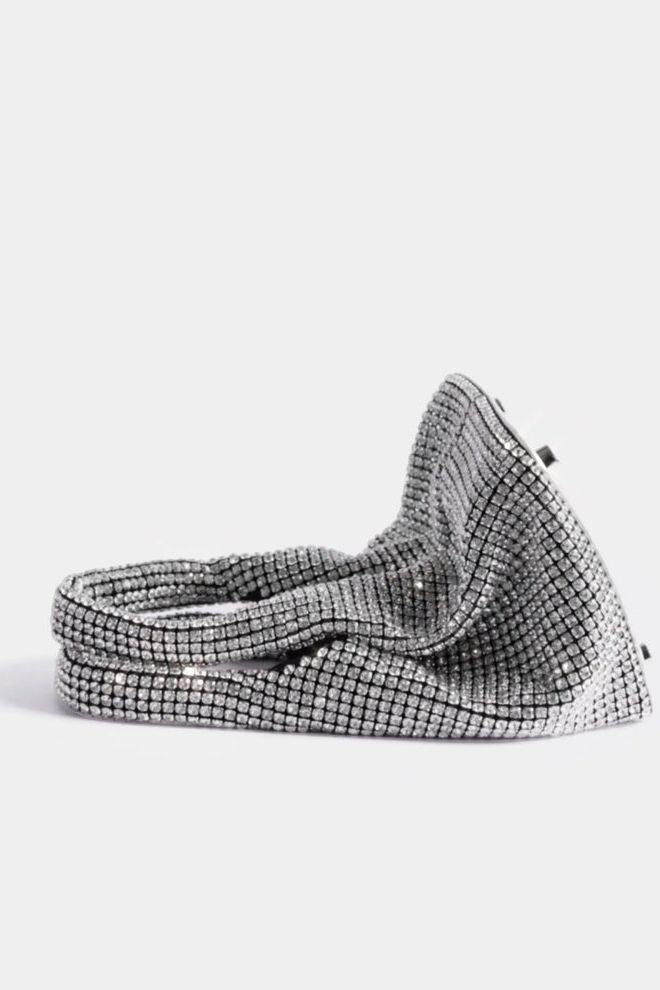 Rent RENT Giarité Silver Rhinestone Crystal Brilly (RRP £185) – designer dress hire in UK sizes 8–16 from One Hit Wonders
