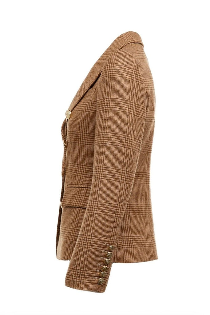 Rent RENT Holland Cooper Knightsbridge Blazer Tawny (RRP £399) – designer dress hire in UK sizes 8–16 from One Hit Wonders
