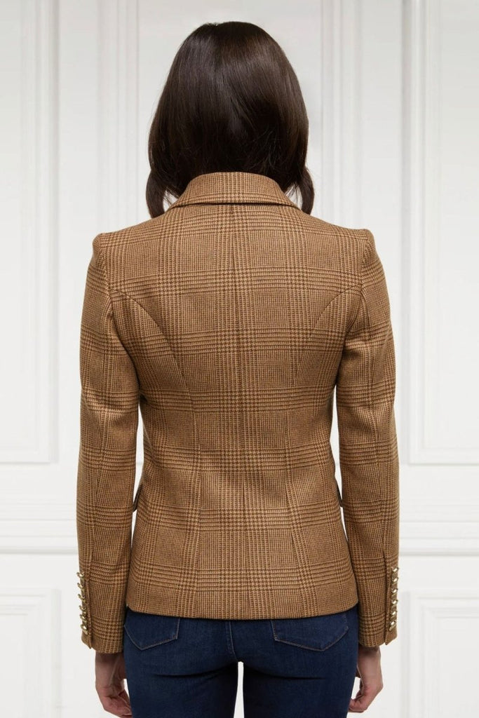 Rent RENT Holland Cooper Knightsbridge Blazer Tawny (RRP £399) – designer dress hire in UK sizes 8–16 from One Hit Wonders