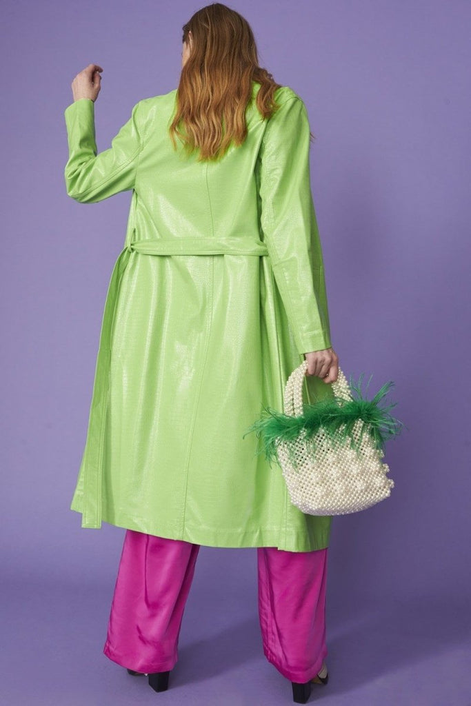 Rent RENT Jayley Limelight Trench Coat (RRP £164) – designer dress hire in UK sizes 8–16 from One Hit Wonders
