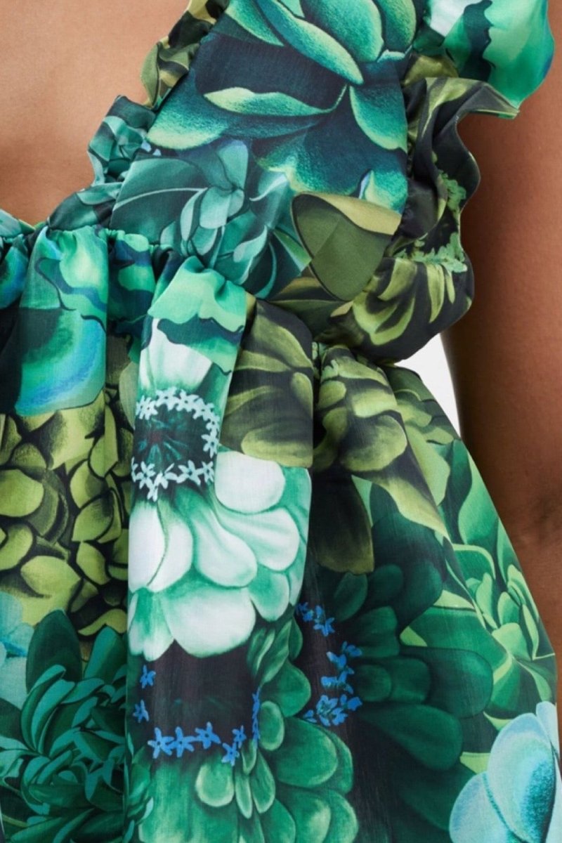 kika vargas green dress Lily Dress in Pine Green Green 4"