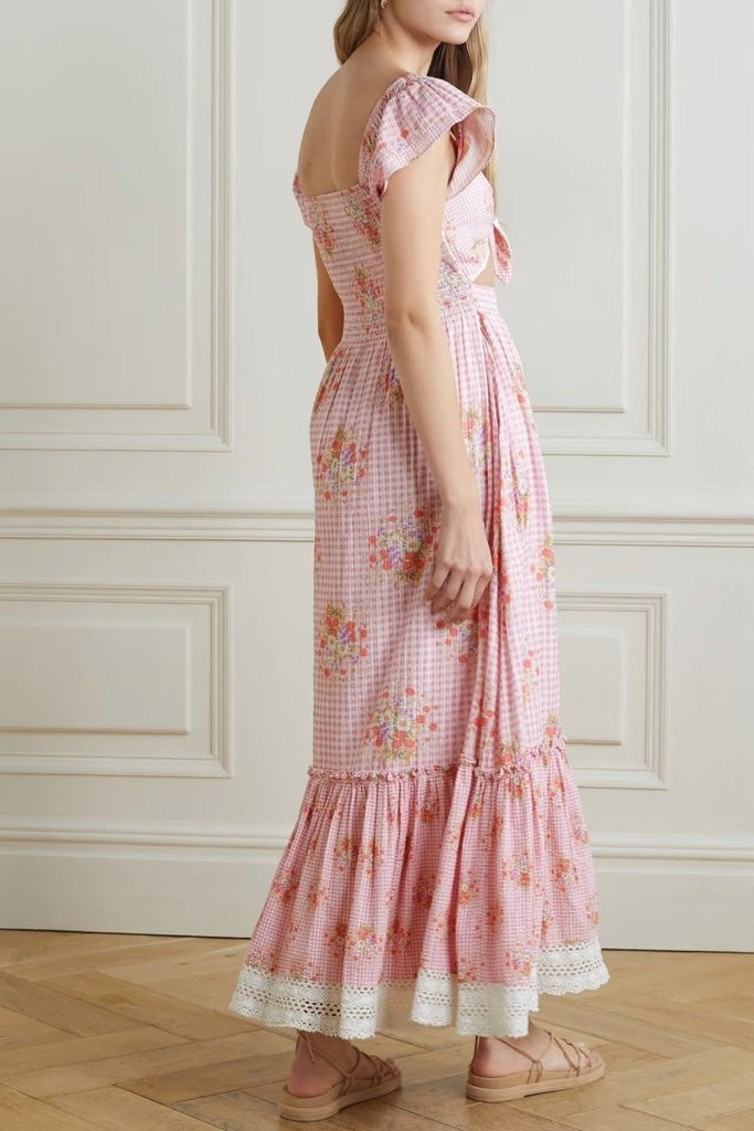 Rent RENT Loveshackfancy Emeka (RRP £413) – designer dress hire in UK sizes 8–16 from One Hit Wonders