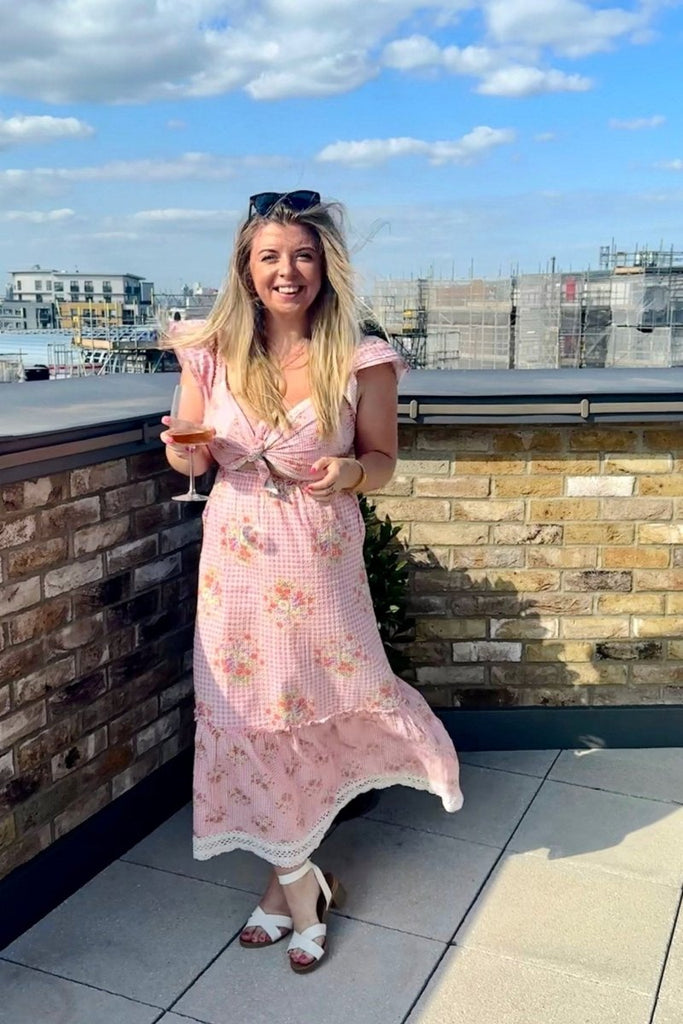 Rent RENT Loveshackfancy Emeka (RRP £413) – designer dress hire in UK sizes 8–16 from One Hit Wonders