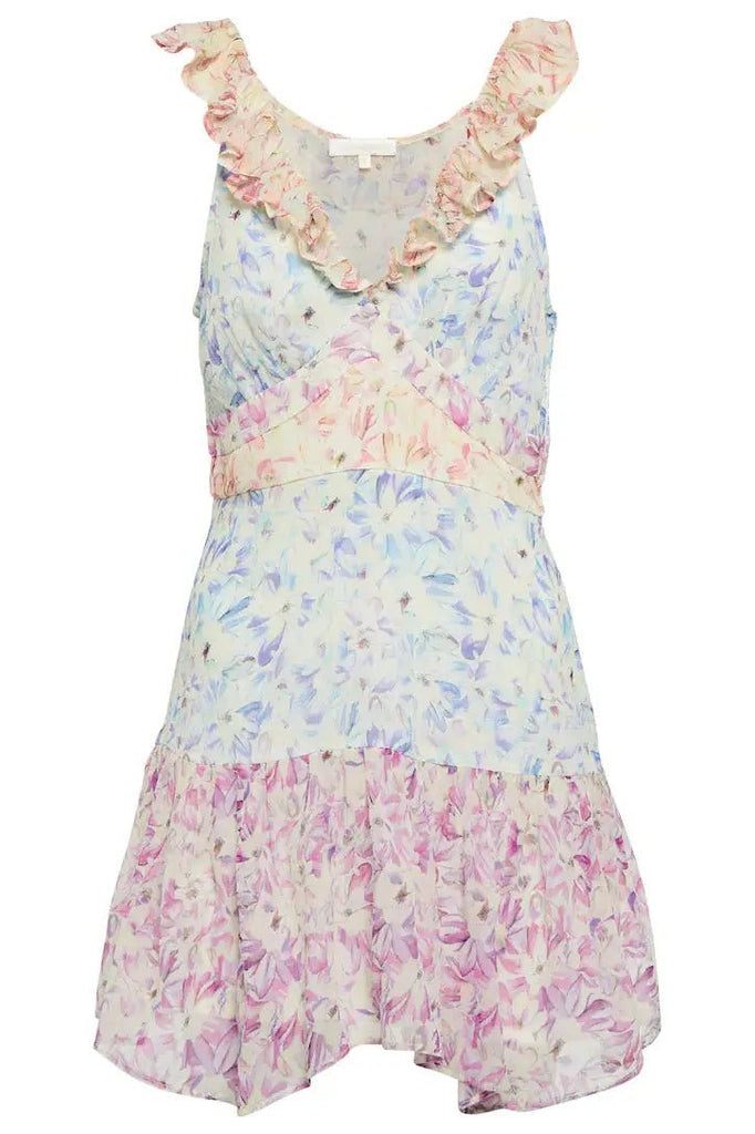 Rent RENT Loveshackfancy Seneca Floral Mini Dress (RRP £366) – designer dress hire in UK sizes 8–16 from One Hit Wonders