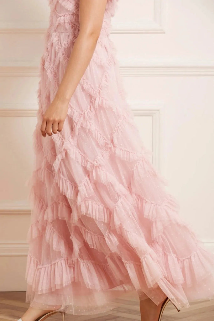 Rent RENT Needle & Thread Genevieve Rose Gown (RRP £480) – designer dress hire in UK sizes 8–16 from One Hit Wonders