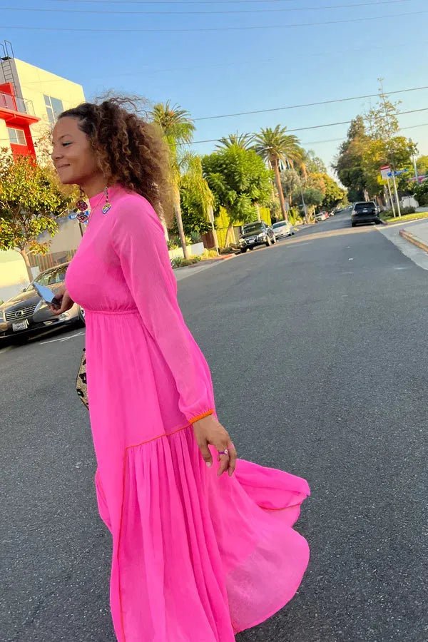 Rent RENT Never Fully Dressed Pink Alesha Dress (RRP £99) – designer dress hire in UK sizes 8–16 from One Hit Wonders
