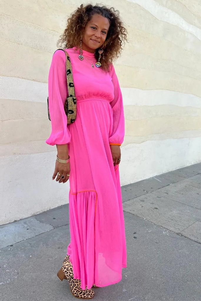 Rent RENT Never Fully Dressed Pink Alesha Dress (RRP £99) – designer dress hire in UK sizes 8–16 from One Hit Wonders