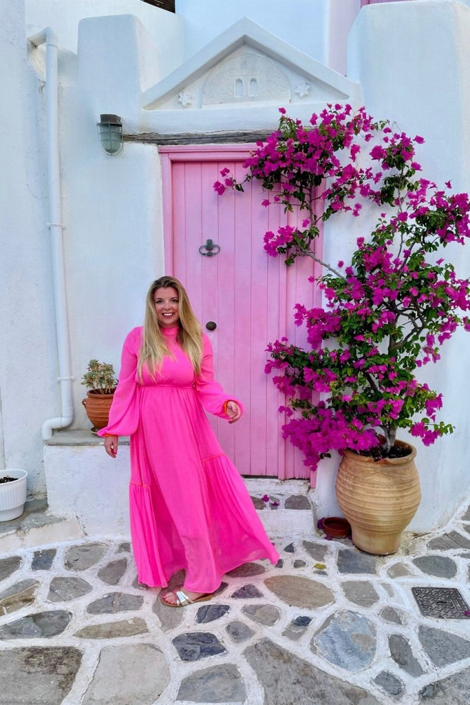 Rent RENT Never Fully Dressed Pink Alesha Dress (RRP £99) – designer dress hire in UK sizes 8–16 from One Hit Wonders