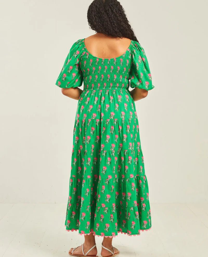 Rent RENT Pink City Prints Angelina Parakeet Blossom (RRP £185) – designer dress hire in UK sizes 8–16 from One Hit Wonders