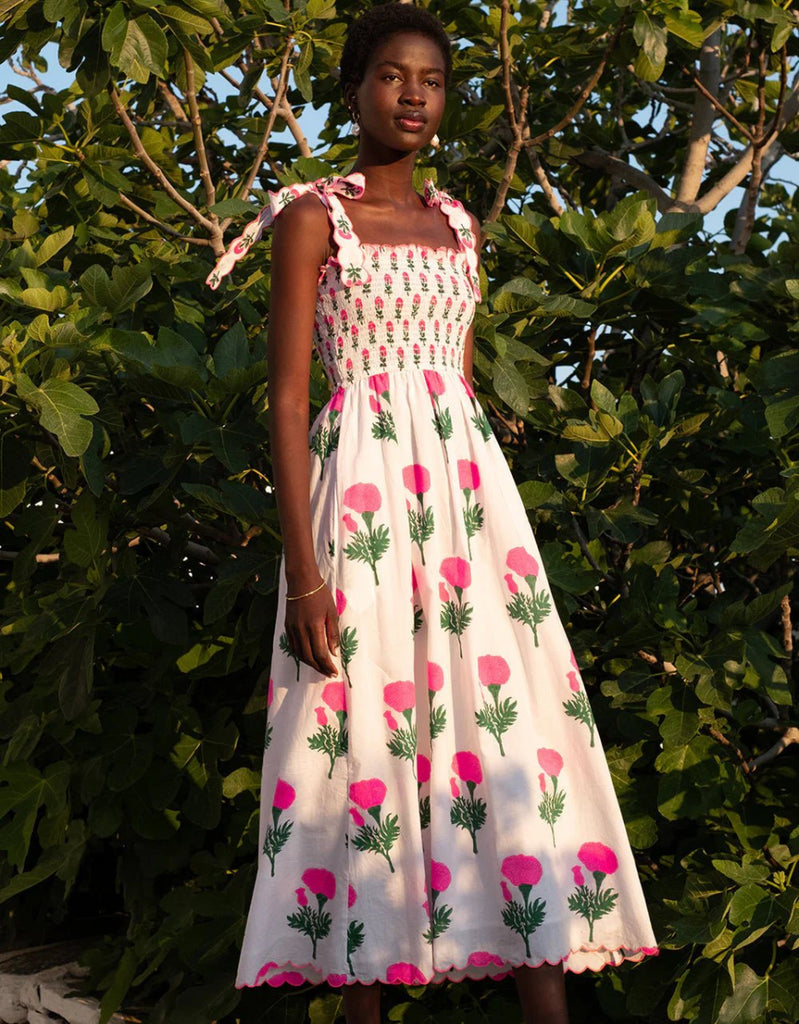 Rent RENT Pink City Prints Neon Marigold Ellie Dress (RRP £195) – designer dress hire in UK sizes 8–16 from One Hit Wonders
