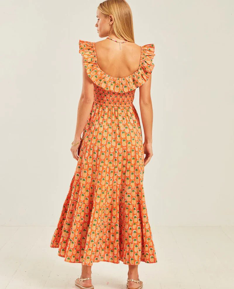 Rent RENT Pink City Prints Susie Pineapple (RRP £185) – designer dress hire in UK sizes 8–16 from One Hit Wonders