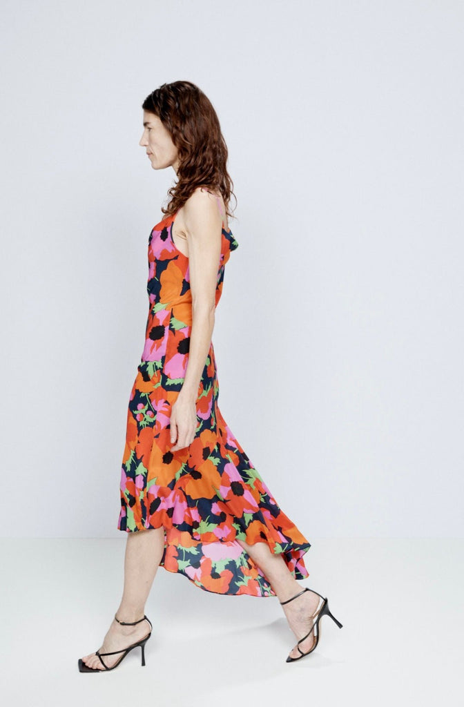 RENT Raey Strong flower - print side godet slip dress (RRP £325) - Rent Now from One Hit Wonders