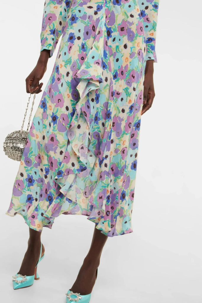 Rent RENT Rixo Dani Floral (RRP £382) – designer dress hire in UK sizes 8–16 from One Hit Wonders