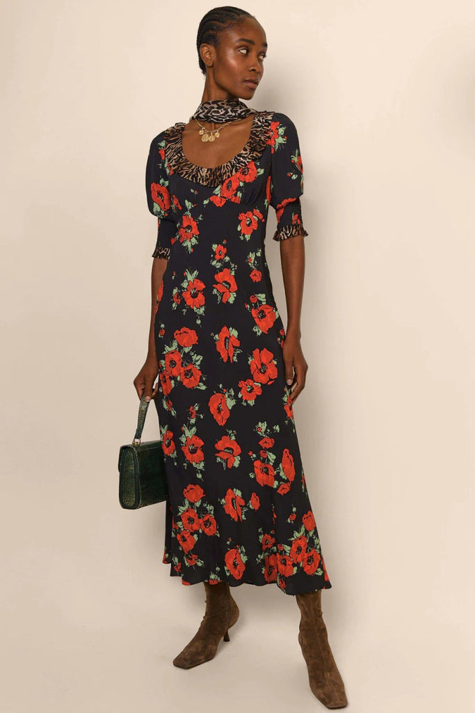 Rent RENT Rixo Juliette (RRP £295) – designer dress hire in UK sizes 8–16 from One Hit Wonders