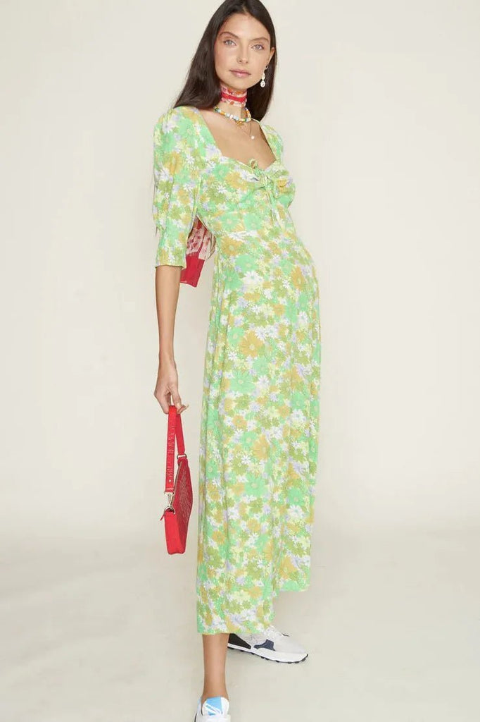 Rent RENT Rixo Luisa Dress (RRP £265) – designer dress hire in UK sizes 8–16 from One Hit Wonders
