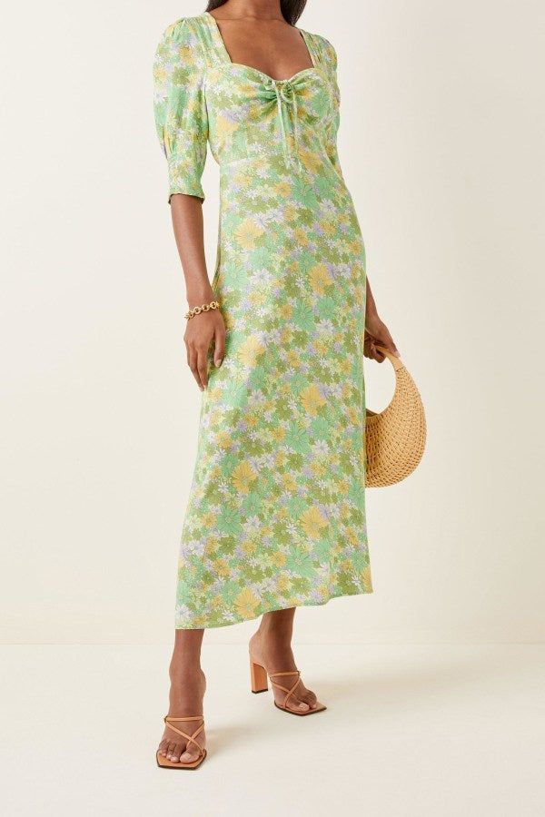 Rent RENT Rixo Luisa Dress (RRP £265) – designer dress hire in UK sizes 8–16 from One Hit Wonders