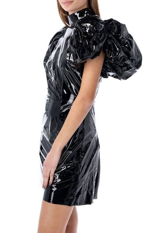 Rent RENT Rotate Birger Christensen Dusk Cutout Patent - Pu Mini Dress (RRP £220) – designer dress hire in UK sizes 8–16 from One Hit Wonders
