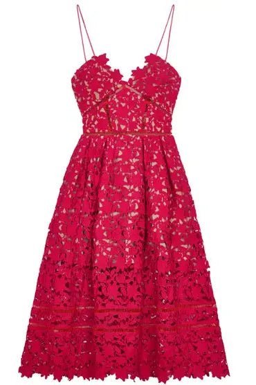 self portrait hot pink azalea dress Hot Pink Azalea Dress by Self-Portrait