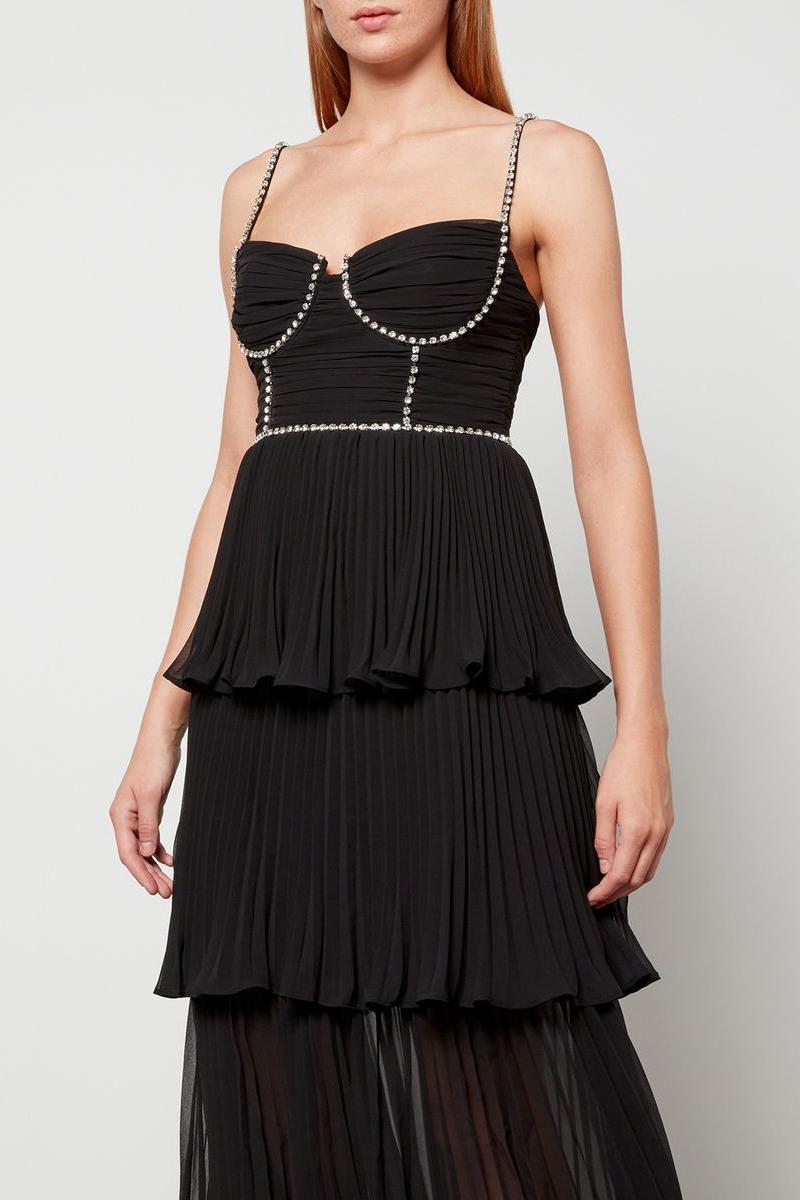 RENT Self Portrait Chiffon Tiered Midi Dress (RRP 380) | One Hit Wonders RENT Self Portrait Chiffon Tiered Midi Dress (RRP 380) | One Hit Wonders