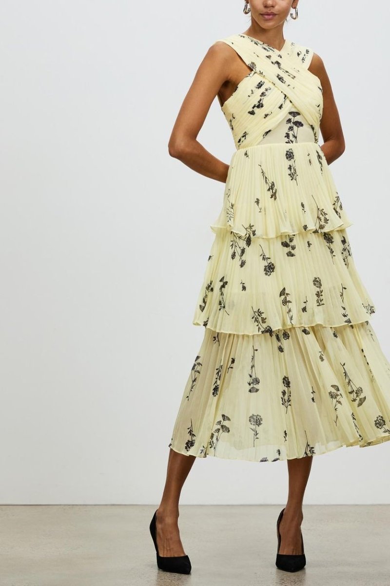 self portrait crossover midi dress self portrait crossover midi dress Self-Portrait Black Crossover Midi Dress Phoenix Style