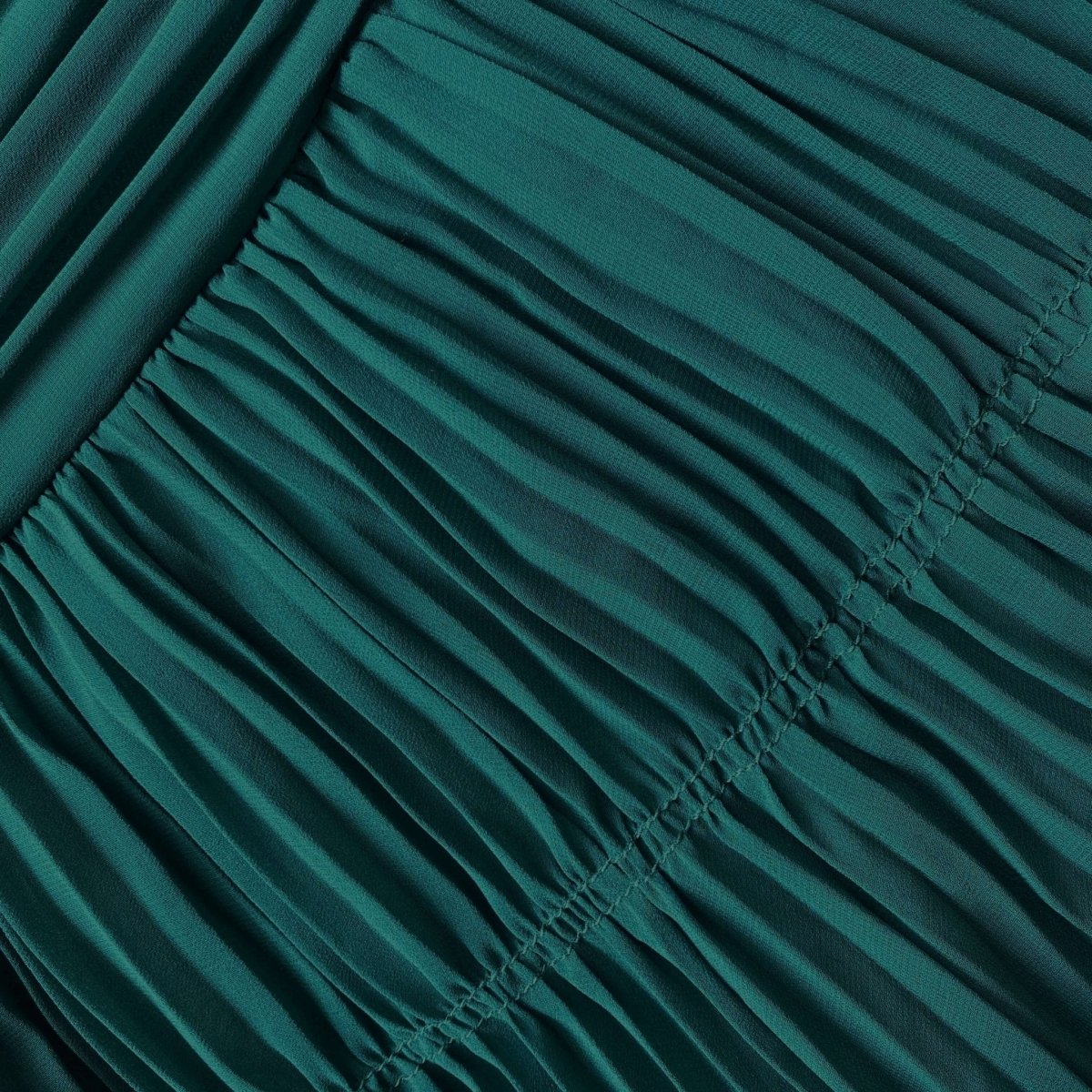RENT Self Portrait Deep Green Chiffon Midi Dress (RRP 330) | One Hit Wonders RENT Self Portrait Deep Green Chiffon Midi Dress (RRP 330) | One Hit Wonders