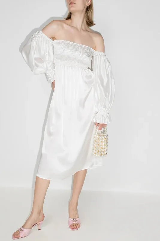 Rent RENT Sleeper Atlanta Silk Dress (RRP £245) – designer dress hire in UK sizes 8–16 from One Hit Wonders