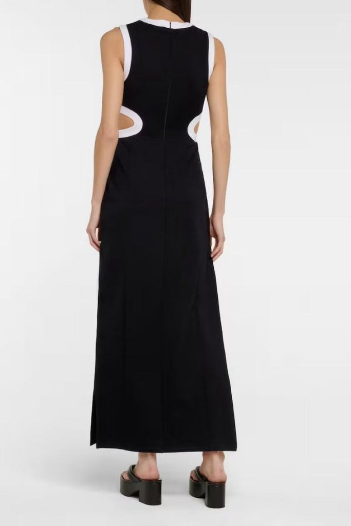 Rent RENT Staud Dolce cutout jersey midi dress (RRP £231) – designer dress hire in UK sizes 8–16 from One Hit Wonders