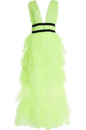 RENT True Decadence Eliza Neon Yellow Plunge Front Tulle (RRP 165) | One Hit Wonders RENT True Decadence Eliza Neon Yellow Plunge Front Tulle (RRP 165) | One Hit Wonders