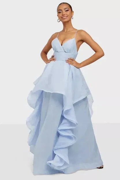 Rent RENT True Decadence High Low Flounce Maxi Dress (RRP £165) – designer dress hire in UK sizes 8–16 from One Hit Wonders