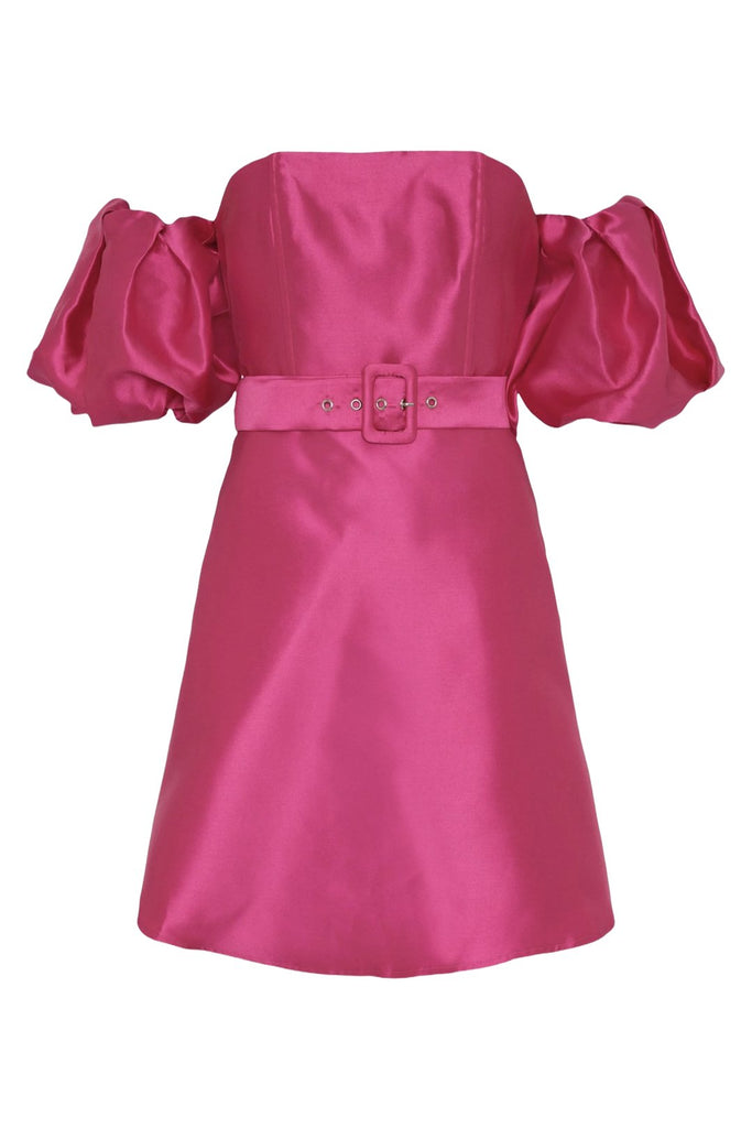RENT Coast Pink Puff Sleeve Mini (RRP £119) - Rent Now from One Hit Wonders