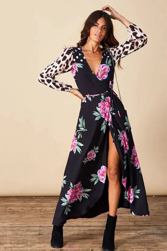 RENT Dancing Leopard Jagger Maxi Dress (RRP £89) - Rent Now from One Hit Wonders