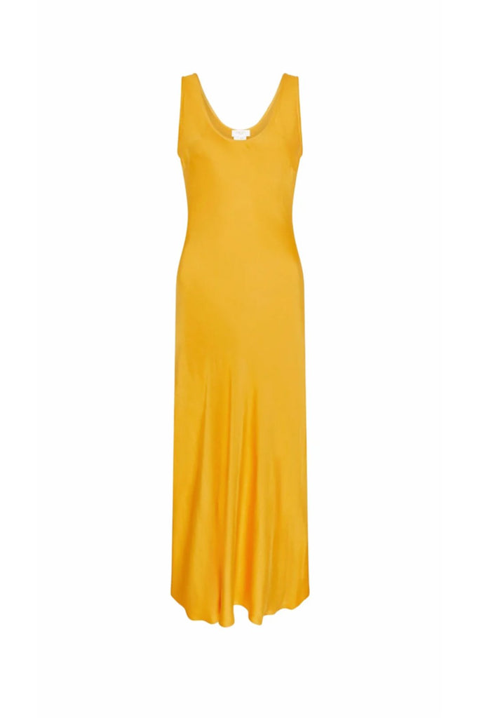 RENT Ghost Palm Sunglow Satin Slip Midi Dress (RRP £129) - Rent Now from One Hit Wonders