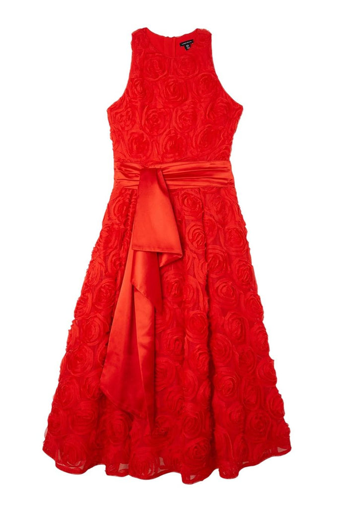 RENT Karen Millen Romantic Rosette Texture Woven Prom Midi Dress (RRP £229) - Rent Now from One Hit Wonders