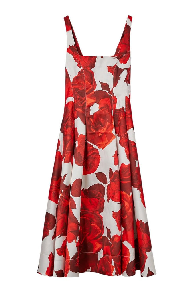 RENT Karen Millen Rose Floral Twill Prom Dress (RRP £139) - Rent Now from One Hit Wonders