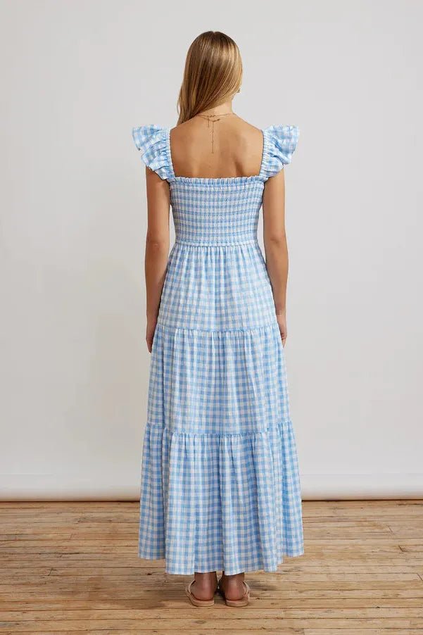 RENT Kitri Aisha Blue Gingham (RRP £160) - Rent Now from One Hit Wonders