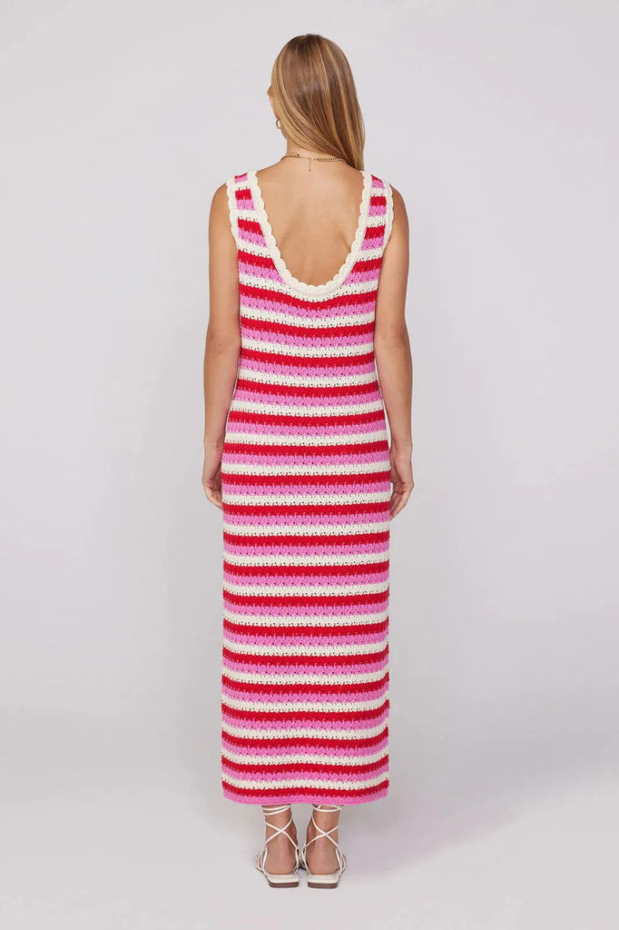 RENT Kitri Bunty Pink Stripe Knit Dress (RRP £165) - Rent Now from One Hit Wonders