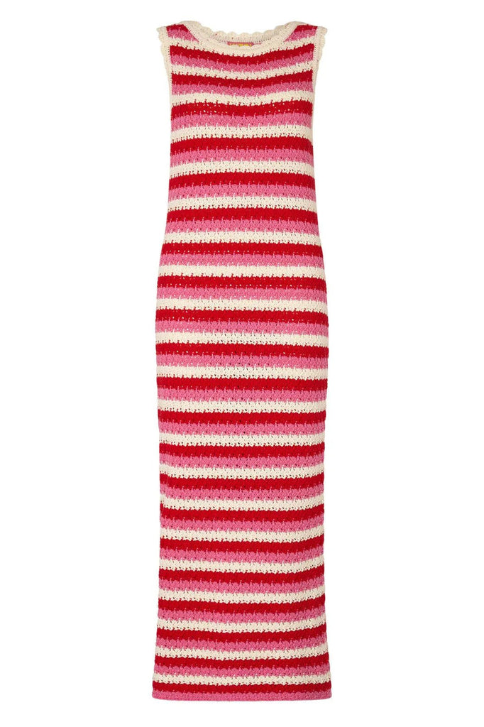 RENT Kitri Bunty Pink Stripe Knit Dress (RRP £165) - Rent Now from One Hit Wonders
