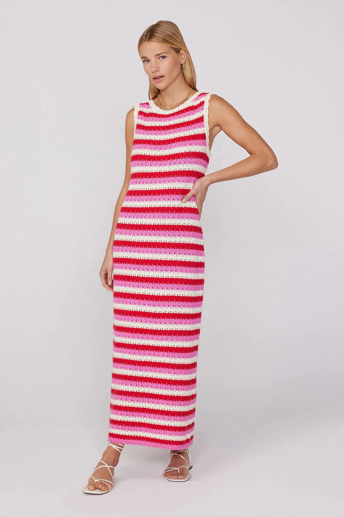 RENT Kitri Bunty Pink Stripe Knit Dress (RRP £165) - Rent Now from One Hit Wonders