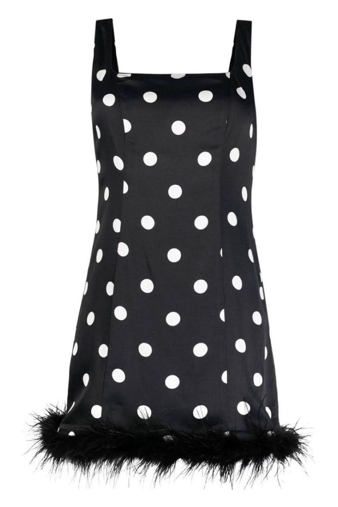 RENT Kitri Edina Black Polka Dot Mini Dress (RRP £180) - Rent Now from One Hit Wonders